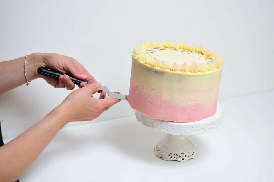 Paleta de espátulas de hielo inclinado TALA espátulas de hielo en ángulo esparcidor pasteles hornear  Foto 2 de 4