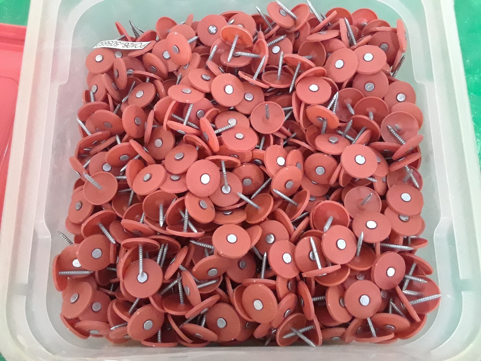 🟠GRIPRITE 1" ROUND PLASTIC CAP ROOFING NAIL PESSCO IS OFFERING 1