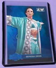 2022 Upper Deck Skybox AEW Metal Universe SERENA DEEB Blue Spectrum Card #12