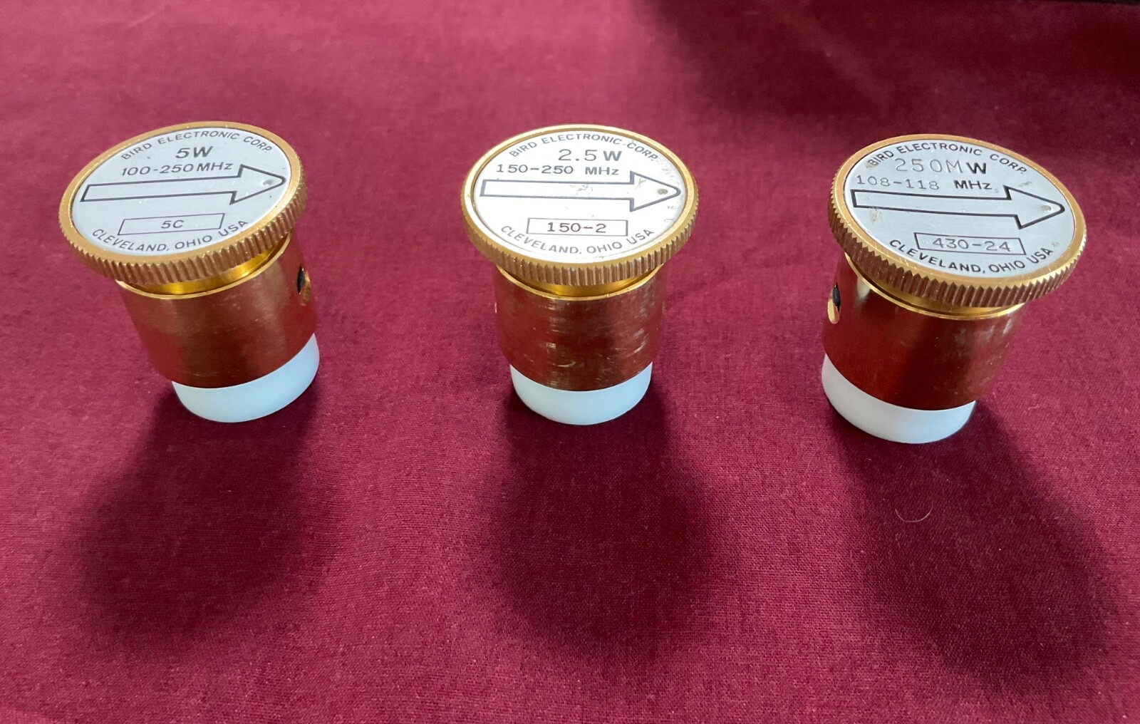 BIRD Electronics Wattmeter Element Slug Collection 