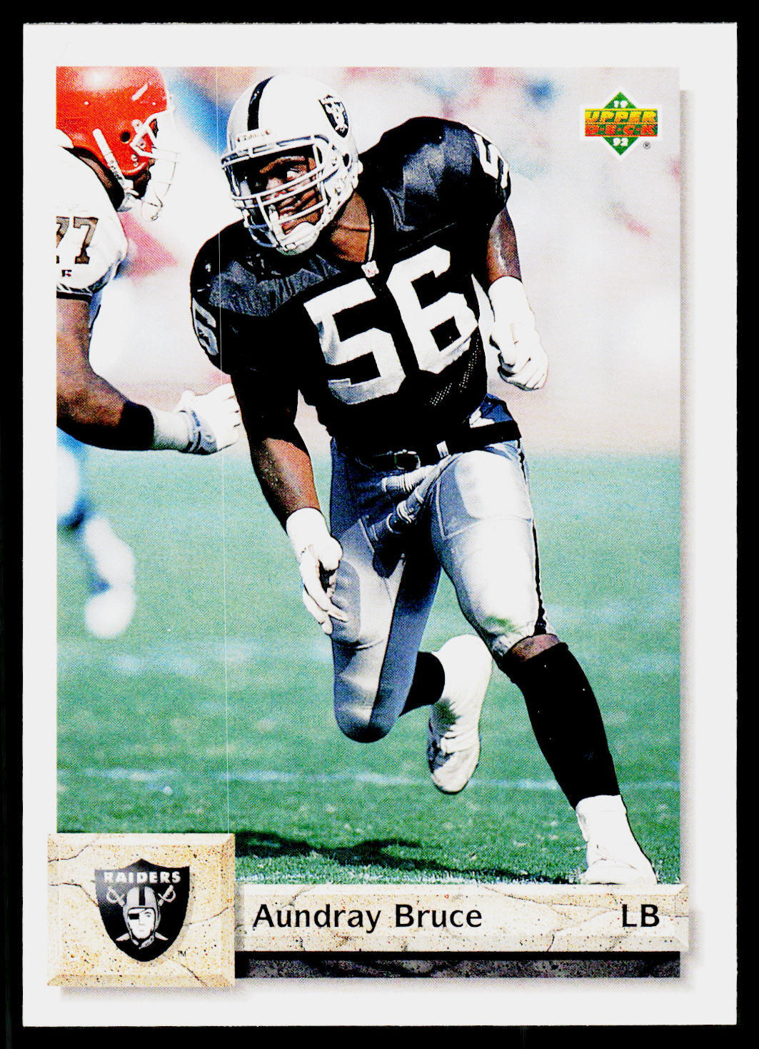 Aundray Bruce, 1992 Upper Deck Football Card, #476, Los Angeles Raiders,