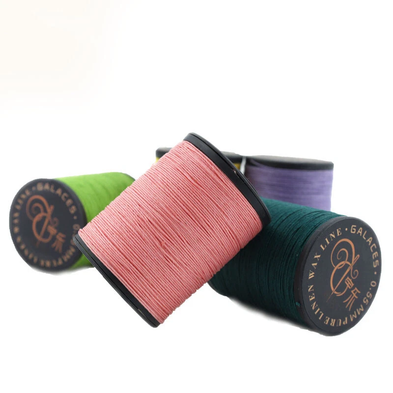Professional pure Linen waxed Thread 0.55mm 150M hand sewing leather craft work - Image 4 of 4