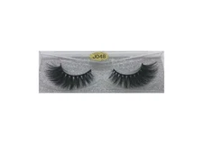 100% Real Mink Strip Lashes - False Individual Eyelashes J48 eyelash extensions