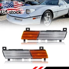 2X OEM-Spec Front Corner Turn Signal Side Marker Light For 1984-1987 Corvette C4
