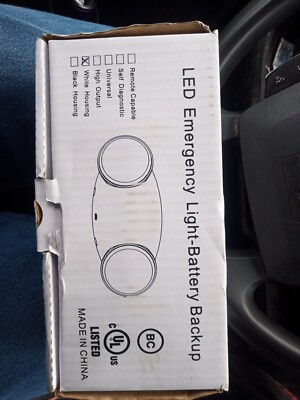 EELP LED EMERGENCY LIGHT-BATTERY BACKUP  OEM-LED HIGH OUTPUT WHITE HOUSING 