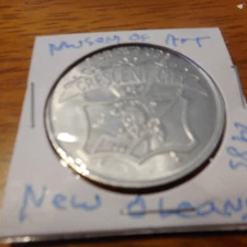 OLD LARGE TOKEN MUSEUM OF ART NEW ORLEANS 1985 KREWE OF CRESENT CITY