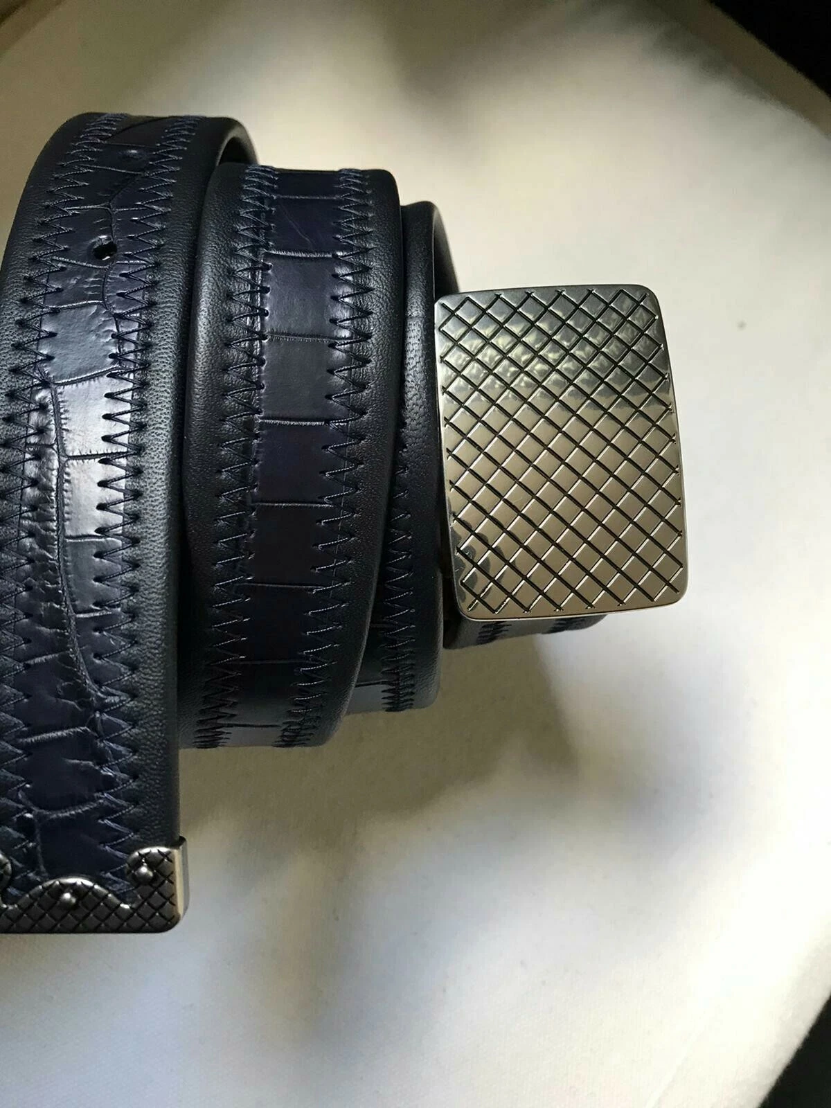 BOTTEGA VENETA Cintura uomo Bottega venta coccodrillo taglia 90