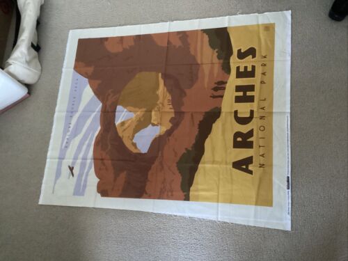Fabric Panel Riley Blake Arches National Park Cotton 36”x43 Quilting Sewing New