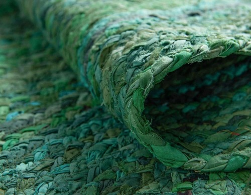 Rug 100% natural cotton handmade reversible modern living area carpet decor rug - Picture 3 of 12