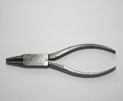 Rare A.F. & Co. 6'' Watchmaker's Round Nose Pliers L. HUGONIOT-TISSOT Made France