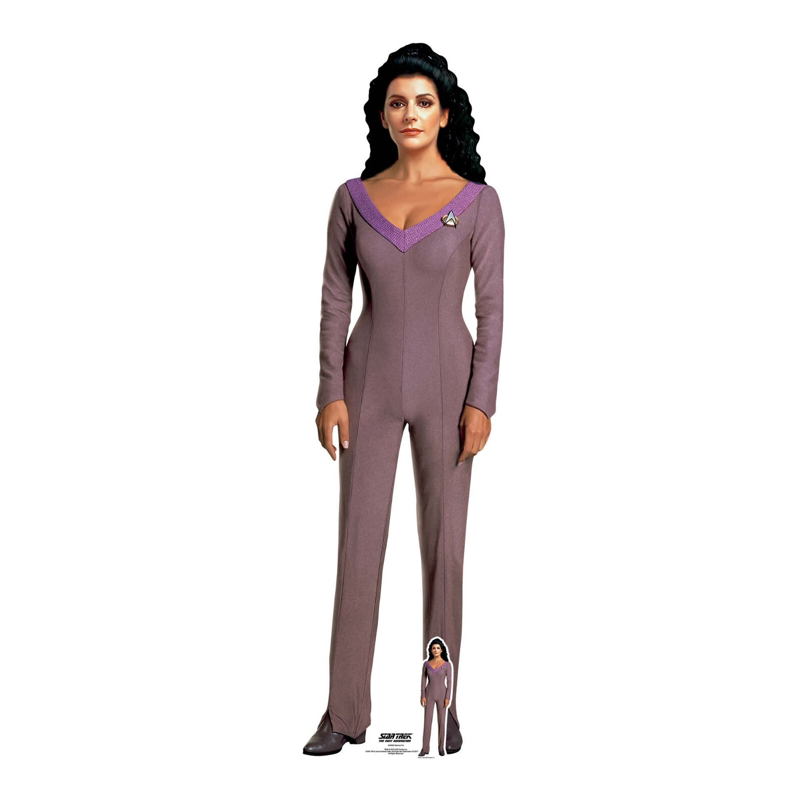 Deanna Troi Star Trek TNG Lifesize Cardboard Cutout & Free Mini Standee M Sirtis