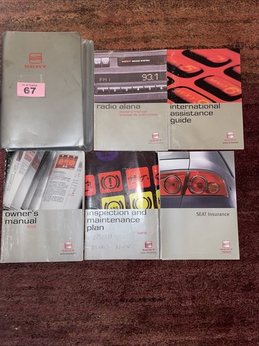 ORIGINAL SEAT IBIZA HANDBUCH BETRIEBSANLEITUNG GELDBÖRSE RADIO 2003