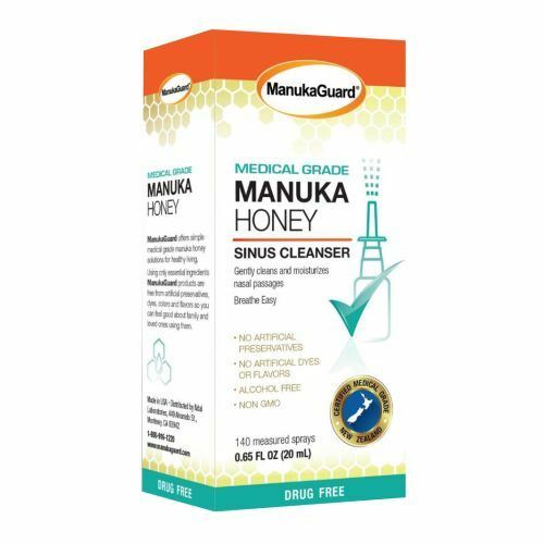 5 ManukaGuard Medical Grade Manuka Honey Sinus Cleanser 140 Sprays EA