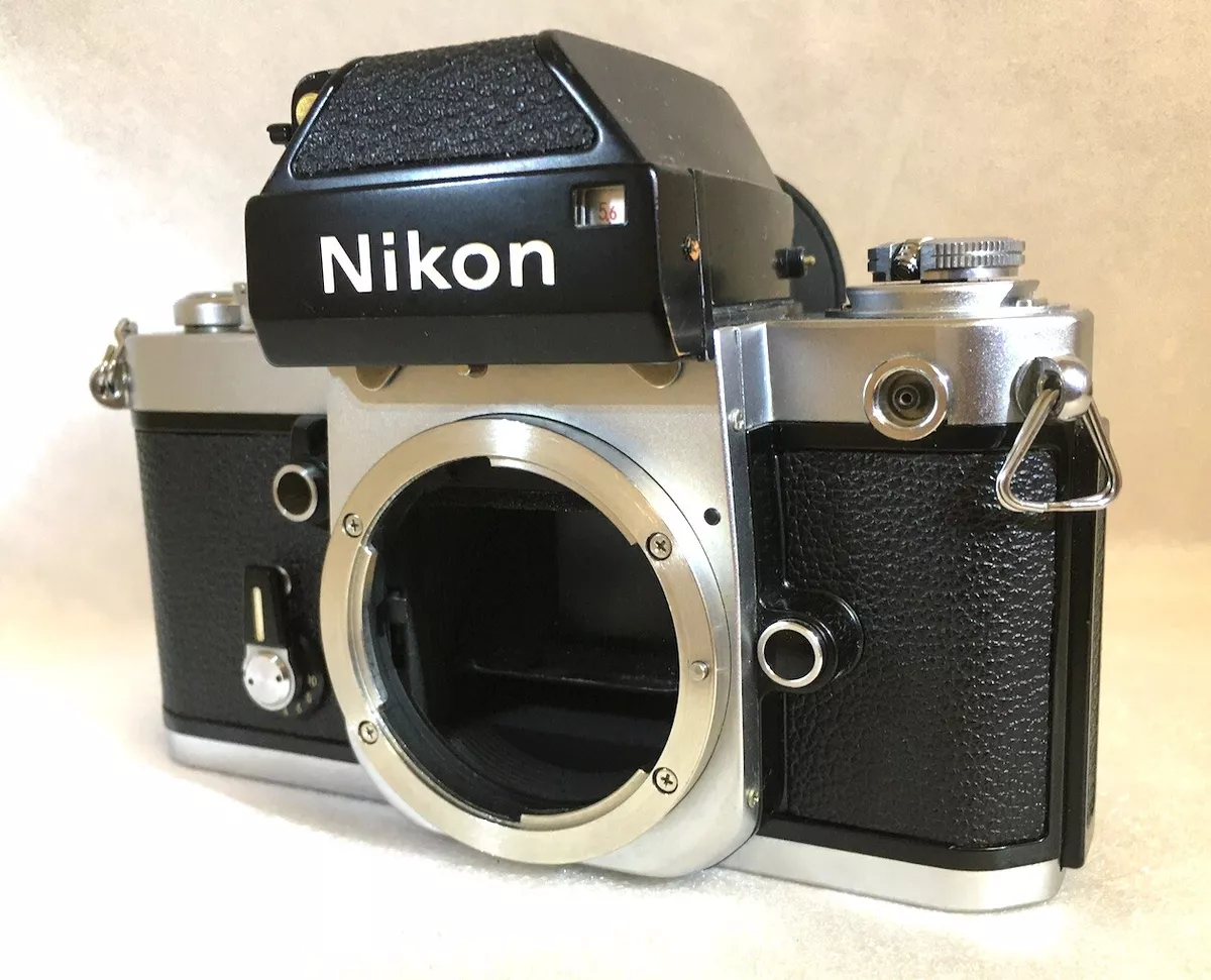 Nikon F2 Photomic Silver Body 35mm SLR Film Camera S/N 7301758 w/ DP-1