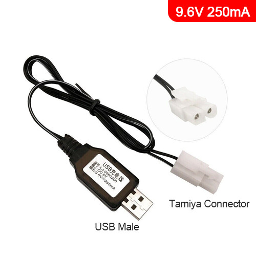 9.6V 250mA Tamiya Connector NiCd/NiMH RC Battery  B Charger Car Boat Tank Hot