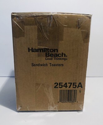 Hamilton Beach Breakfast Sandwich Maker w/ Egg Cooker Ring Customize Ingredients