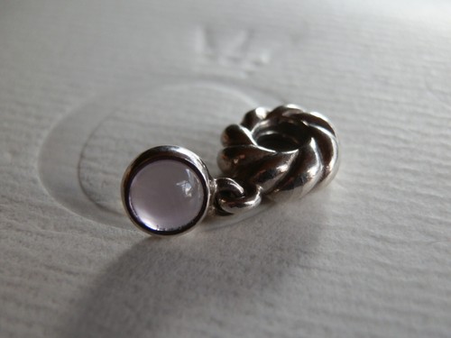 100% GENUINE PANDORA RARE RETIRED AMETHYST DANGLE CHARM-790435AM - Picture 3 of 8