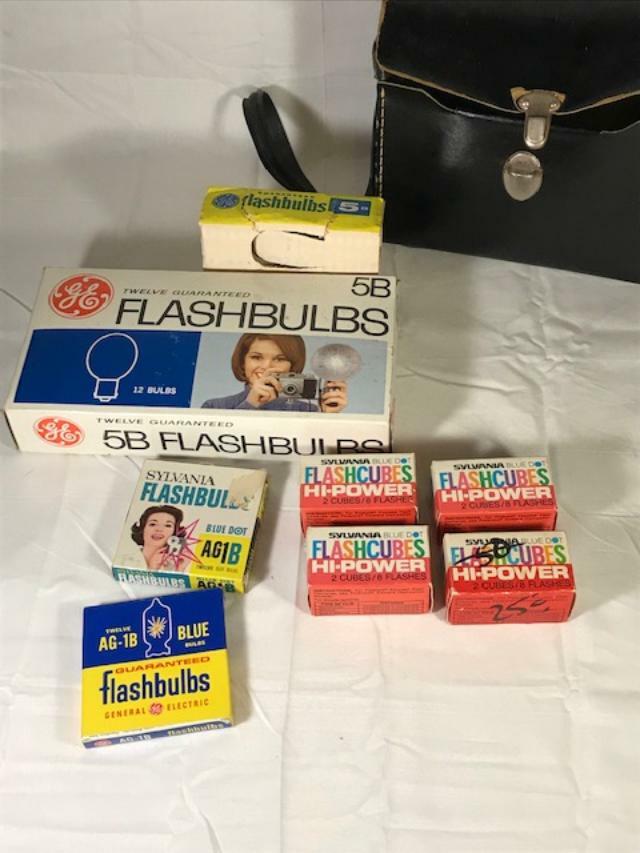 Vintage Camera Flash Bulbs Assorted, Camera Carry Case Free Shipping | eBay