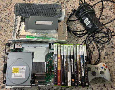 Xbox 360 Jasper Console Bundle - 10 Games + Controller - FOR PARTS / AS-IS