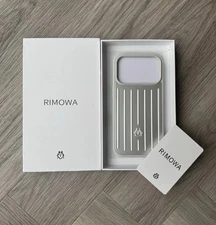 RIMOWA iPhone 17 Pro Max Silver Aluminium Phone Case New IN Box