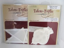 Tokens  Trifles Cross Stitch Perforated Sewing Cards RARE  HTF NOS