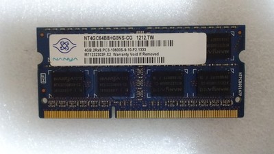 Nanya 4GB SO-DIMM 1333 MHz PC3-10600 DDR3 Memory (NT4GC64B8HG0NS-CG)