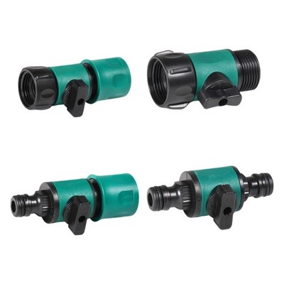 Water Nozzle For Washing Gardening Heavy Duty Plastic Easy Twist Shutoff Valves