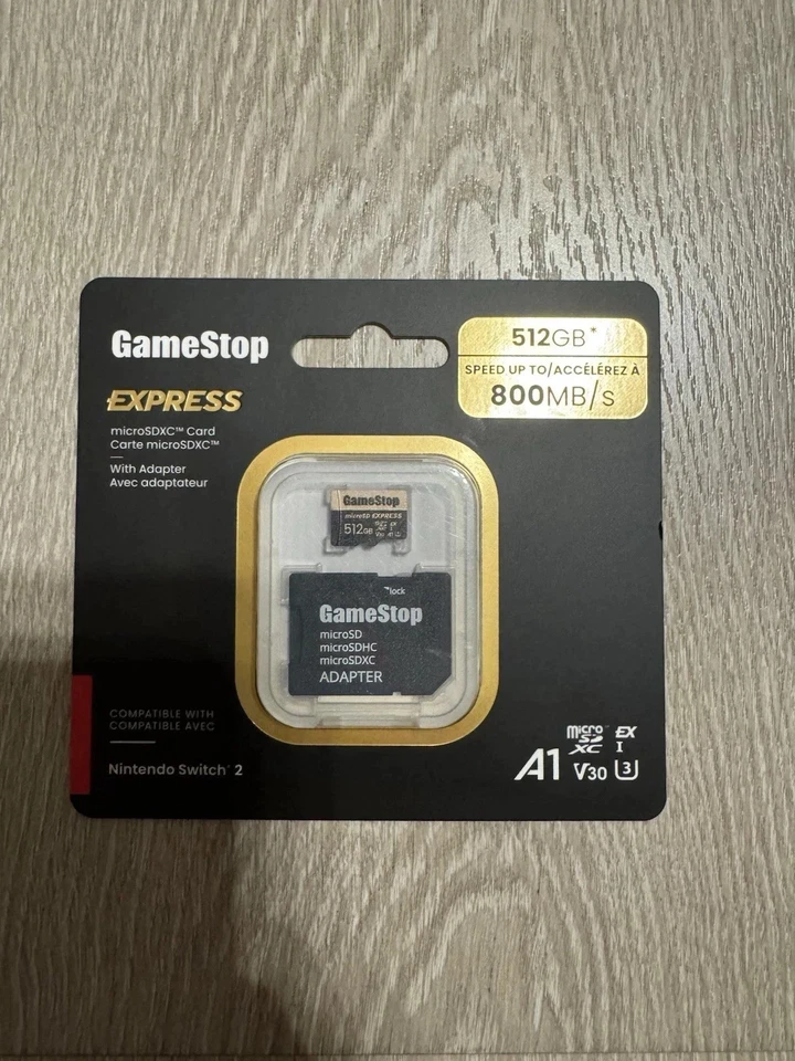 New ListingNintendo Switch 2 GameStop 512GB Express Micro SD Card for Switch 2 BRAND NEW