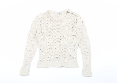 Esprit Strickpullover Pullover Damen Elfenbein Größe M