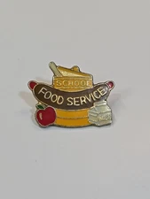 School Food Service Lapel Pin