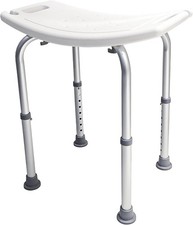 NEW SHOWER STOOL BATHING CHAIR SEAT FOR ELDERLY DISABLED 35-54CM ADJUSTABLE