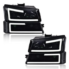 Led Drl Headlight Assembly For 2003-2006 Chevy Silverado 1500 2500 3500 Hd Led Drl Headlight Assembly For 2003-2006 Chevy Silverado 1500 2500 3500 Hd