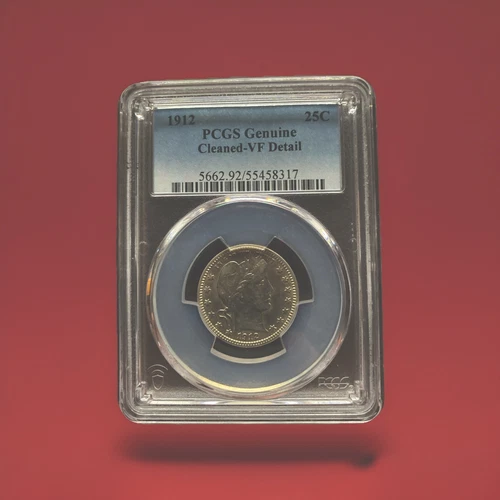 1912 barber quarter pcgs