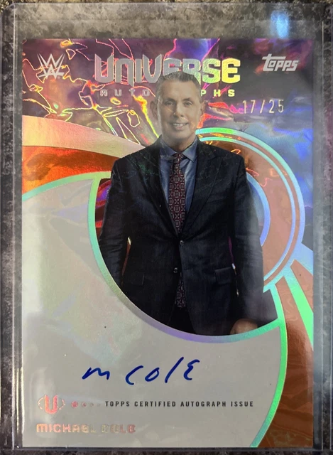 2025 Topps WWE Universe - Michael Cole - Universe Autographs - 17/25