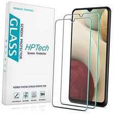  2 Pack Screen Protector for Samsung Galaxy A12 Tempered Glass, Easy to