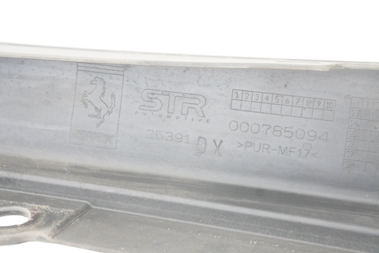 Ferrari 296 Challenge 2025 Right Side sill trim P/N 785049