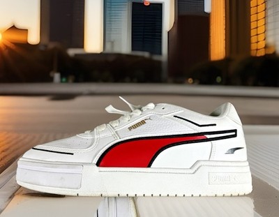 Puma CA Pro Embroidery Fs Platform  Mens White Sneakers Casual Shoes 382851-01