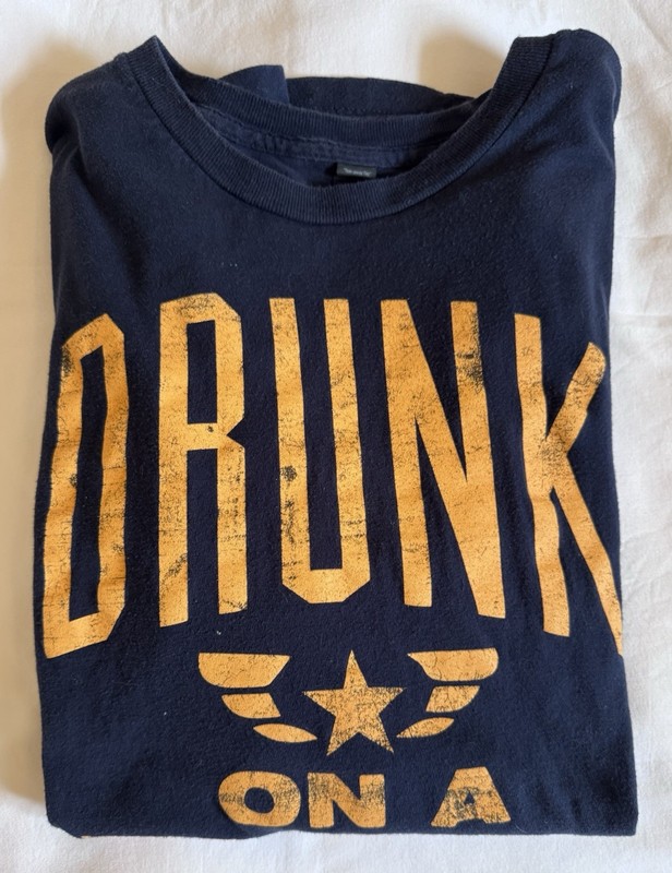 Dierks Bentley Drunk On A Plane Shirt Size Large