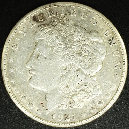 1921-S Morgan Silver Dollar, XF-AU
