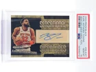 KARL-ANTHONY TOWNS 2024 PRIZM BLACK GOLD VINYL AUTO /5 FOTL #SS-KAT PSA 10 Q1713