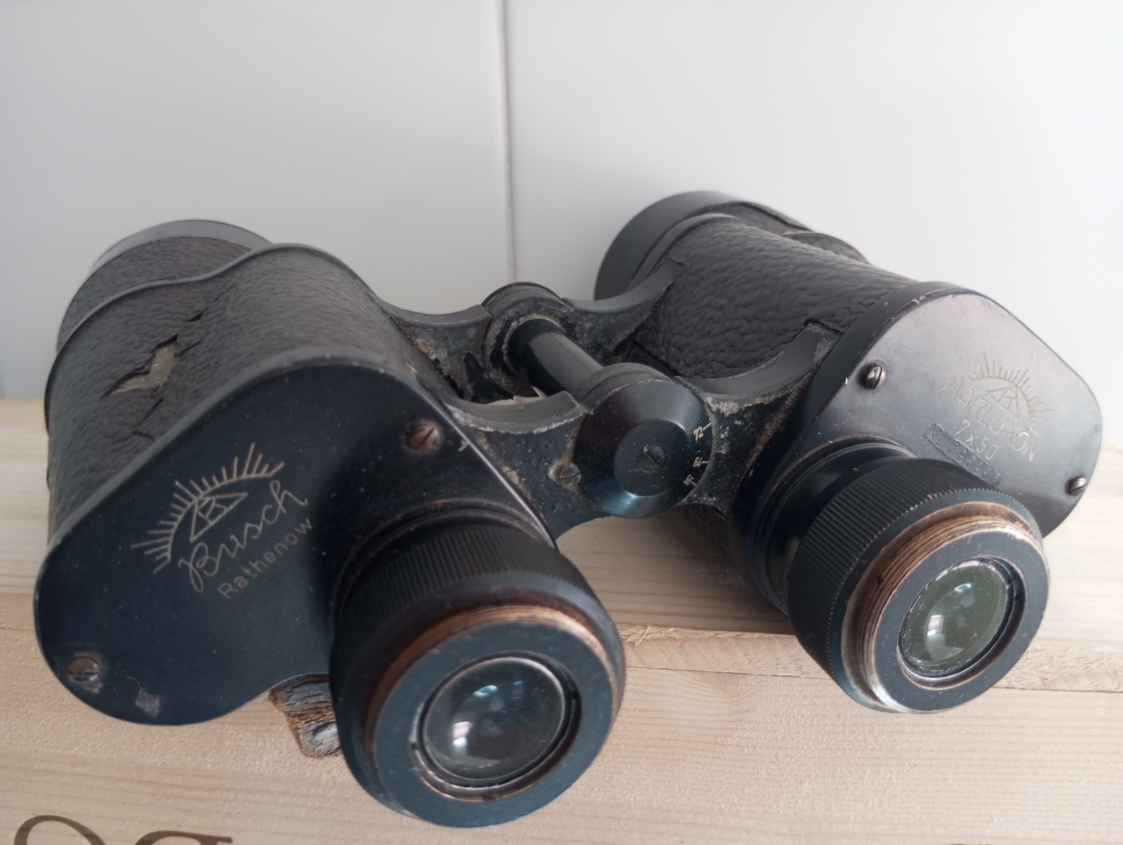 Binocolo Busch Marluxon 7x50 Tedesco Vintage Fernglas Jumelles