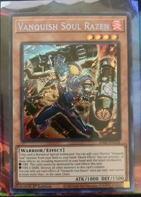Yu-Gi-Oh! TCG - Vanquish Soul Razen RA05-EN134 Rarity V Secret Rare 1st Ed