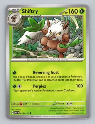 Shiftry 015/132 Uncommon Mega Evolution MEG EN Pokemon Base Set TCG