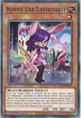 YGO CYAC-DE032 C Bunny Ear Enthusiast CYAC-DE032 Yu-Gi-Oh