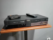 GO-VIDEO DDV9475 Hi-Fi Dual Deck VHS VCR Recorder Player Tape Copy Remote TESTED