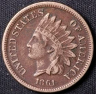 1861 INDIAN HEAD CENT