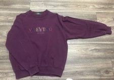Vintage Valentino Crewneck 90s Fashion Spellout Mens Sz L Fits Like M 90s Rare