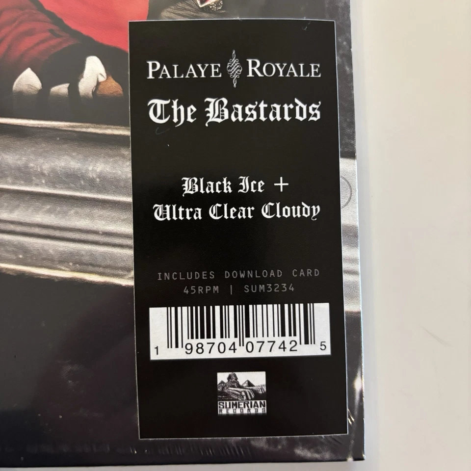 Palaye Royale The Bastards Limited /400 Black Ice Clear Cloudy Vinyl LP New MINT - Image 4 of 4
