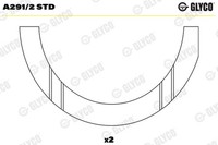 Glyco Distanzscheibe Kurbelwelle A291/2 STD FüR Spider Tipo 159 EVO Mito 500X 2
