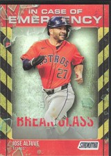 2025 Topps Stadium Club Baseball Card #ICE-5 Jose Altuve In Case Of Emergency